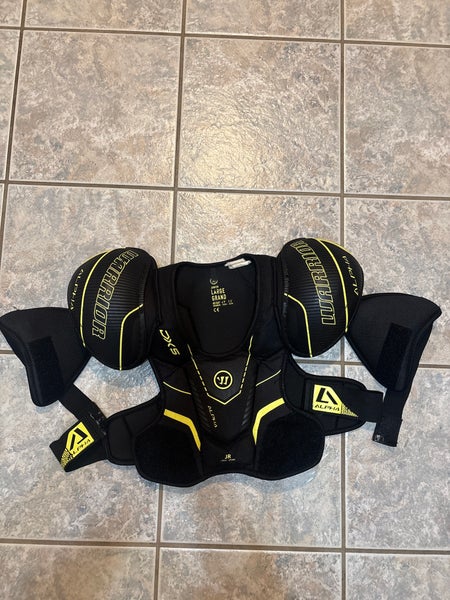 Used Large Junior Warrior Alpha DX5 Shoulder Pads