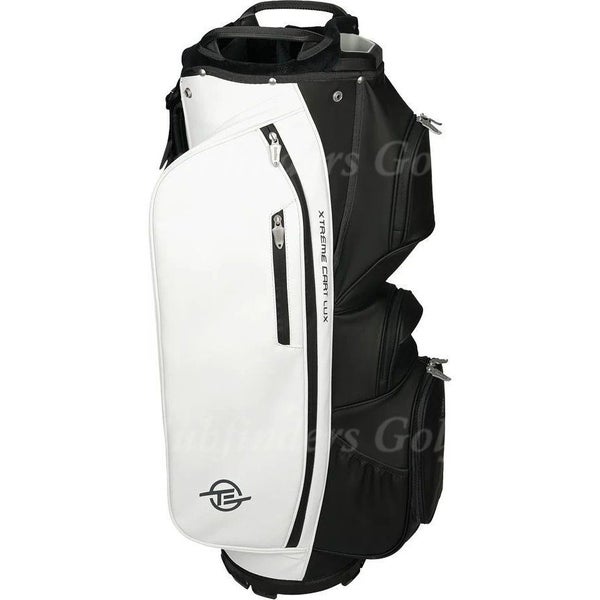 NEW Tour Edge Xtreme Lux Black / White 5-Way Golf Cart Bag w/ Raincover