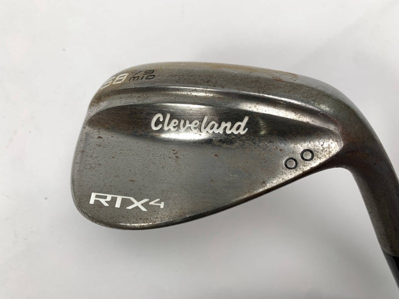 Cleveland RTX 4 Raw Lob Wedge LW 58* 9 KBS $-Taper 130 Extra Stiff RH