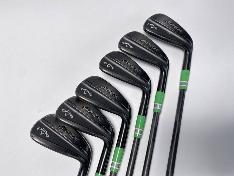 Callaway Apex TI Fusion Iron Set 6-PW+AW Baddazz 65g Regular Graphite Mens RH