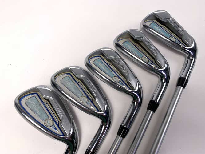 Adams Blue 2015 Iron Set 6-PW Slim Tech Ladies Graphite Womens RH Oversize Grips