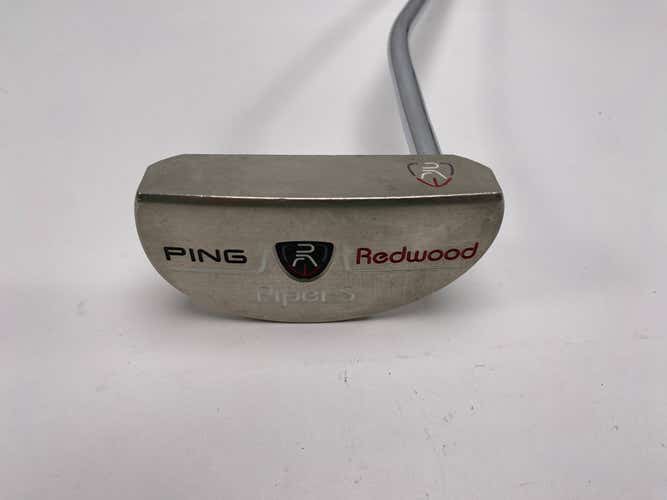Ping Redwood Piper S Putter 34" SuperStroke Flatso 2.0 Black Dot Mens RH