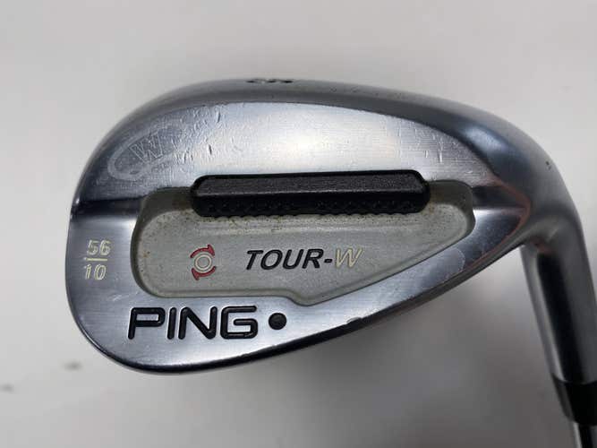 Ping Tour-W Brushed Silver Wedge 56* 10 Bounce Black Dot AWT Stiff Steel Mens RH