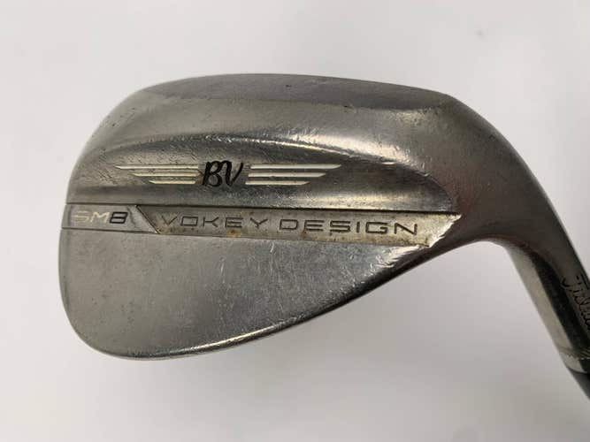Titleist Vokey SM8 Raw Lob Wedge LW 60* 8 Bounce M-Grind Wedge Steel Mens RH