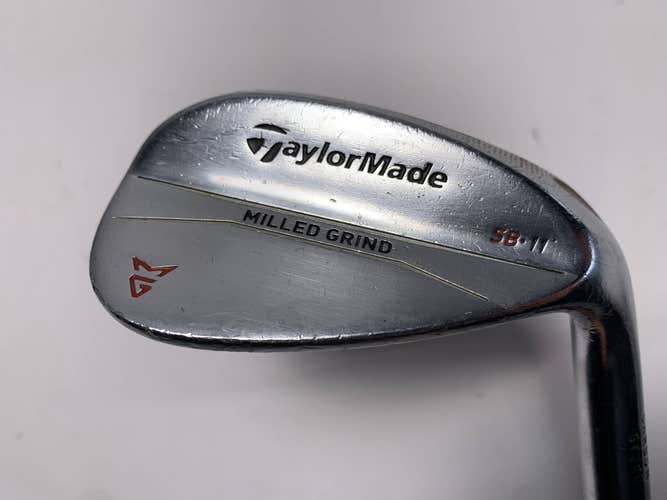 TaylorMade Milled Grind Satin Chrome Wedge 58* 11 True Temper DG Wedge RH