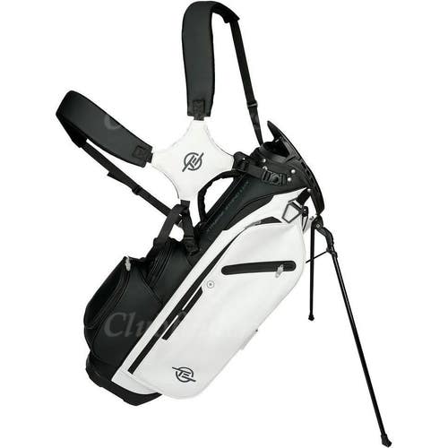 NEW Tour Edge Xtreme Lux Black / White 5-Way Golf Stand Bag w/ Raincover
