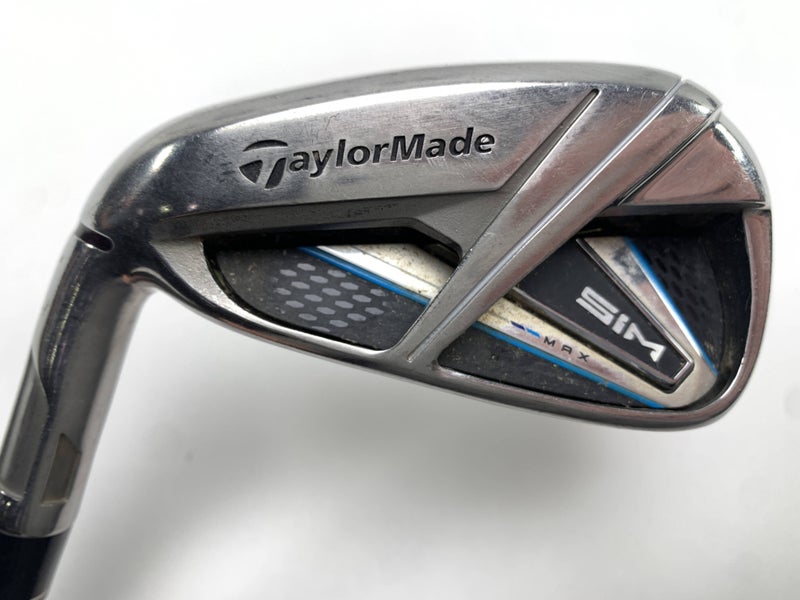 TaylorMade SIM MAX Single 6 Iron KBS Max 85g Regular Steel Mens LH -.5''