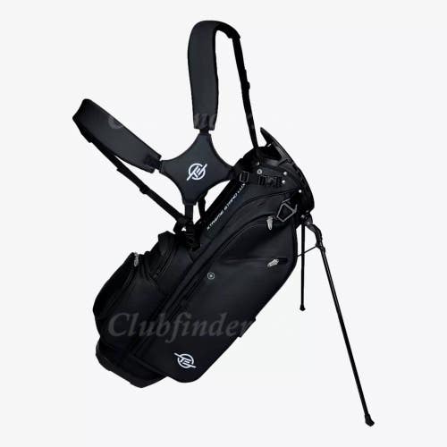 NEW Tour Edge Xtreme Lux Black 5-Way Golf Stand Bag w/ Raincover