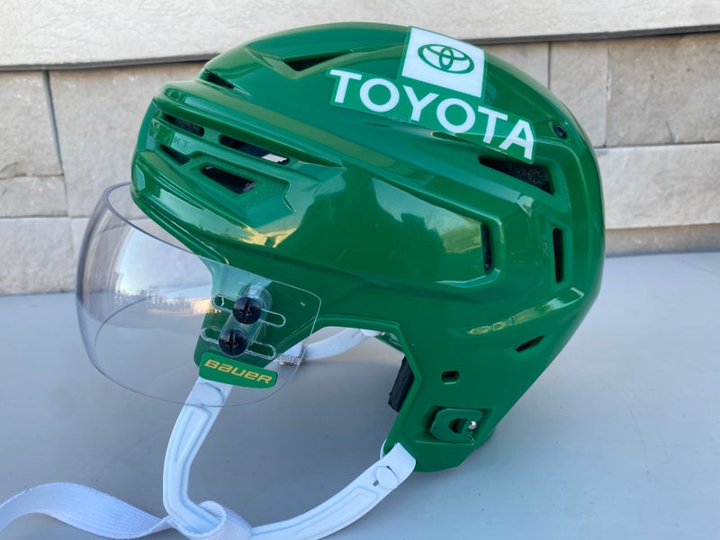 Bauer Re-Akt 150 Pro Stock Hockey Helmet Medium Visor Combo Retro Green 7208