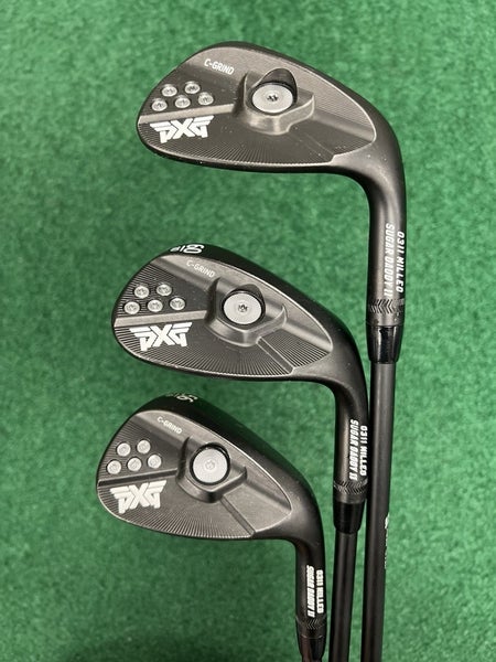 PXG 0311 Sugar Daddy II Black Wedge Set RH 52-56-60 C Grind +1" Graphite