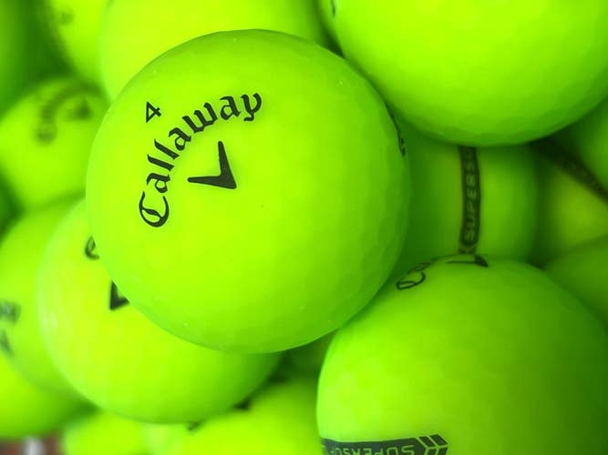 12 Near Mint AAAA Green Callaway Supersoft Used Golf Balls