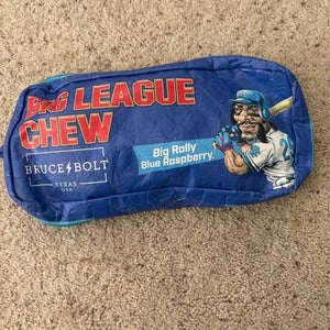 Limited edition Big League Chew blue raspberry Bruce Bolts size medium. Used for 4 games