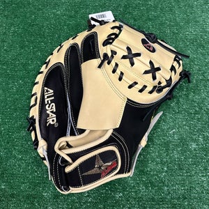 All Star Pro Series 35" Baseball Catchers Mitt CM3000BT - Cream Black