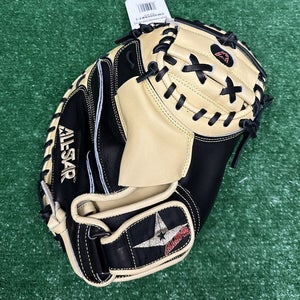 All Star Pro Series 33.5" Baseball Catchers Mitt CM3000SBT - Cream Black