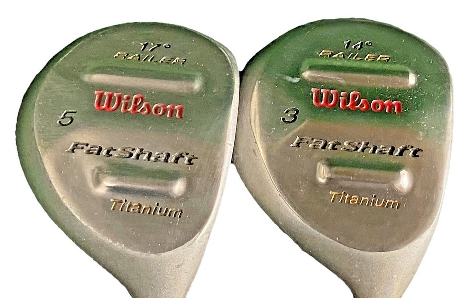 Wilson Railer Ti Fairway Wood Set 3w 14*, 5w 17* RH Fatshaft Graphite New Grips