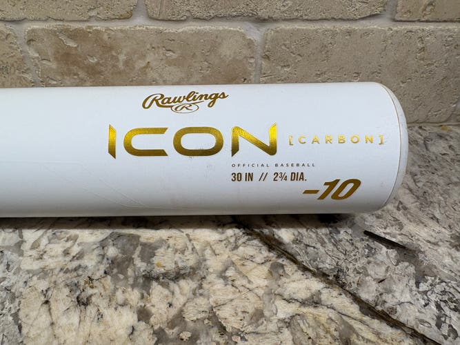 2024 Rawlings Icon Composite USSSA Certified Bat (-10) 20 oz 30" (Used)