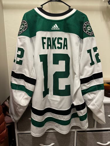 Dallas Stars Radek Faksa Game Worn Away Jersey