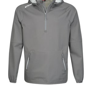NEW CCM Anorak Pullover Jacket, Gray, Sr. XXL