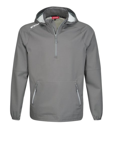 NEW CCM Anorak Pullover Jacket, Gray, Sr. XXL