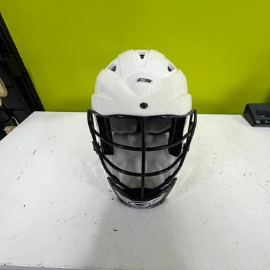 Used Cascade ADJUSTABLE HELMET YOUTH Lacrosse Helmet White One Size 11307-S000258761