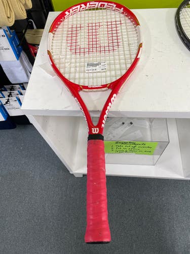 Used Wilson FEDERER Adult Tennis Racquet None 4 3/8" 11307-S000258721