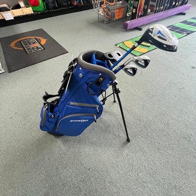 Used Powerbilt GOLF Jr Package Set LH Royal Blue 5 Piece 11307-S000258718