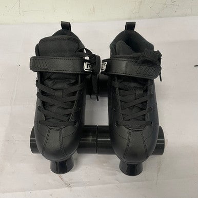 Used ROCKET CRAZY Senior Roller Quad Skates Black Senior 6 11307-S000257203