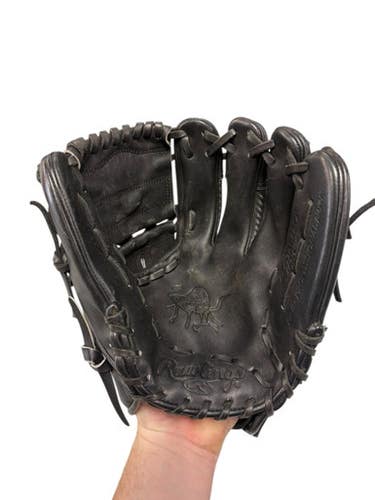 Used Rawlings PRO205-9BCF BB/SB Glove RH Throw Black 11 3/4" 11307-S000260805