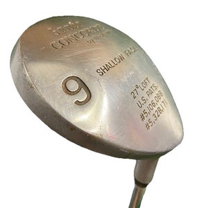 Nickent Super Concorde Shallow Face 9 Wood 27* Regular Steel 40" RH New Mid Grip