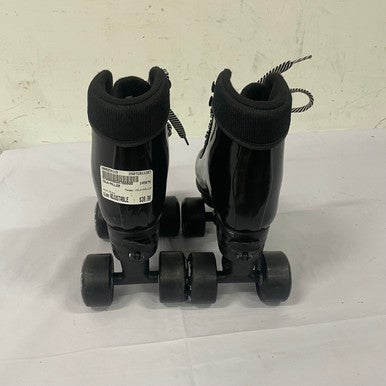 Used COLA-ROLLER Junior Roller Quad Skates Black Adjustable 11307-S000258115