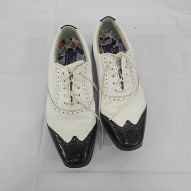 Used Foot Joy Mens Golf Shoes White Senior 8 11307-S000257783