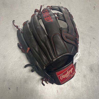 Used Rawlings R9 BB/SB Glove RH Throw Black 11 1/2" 11307-S000259161