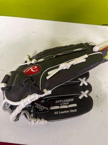 Used Rawlings HIGHLIGHT BB/SB Glove RH Throw Brown 12" 11307-S000259649