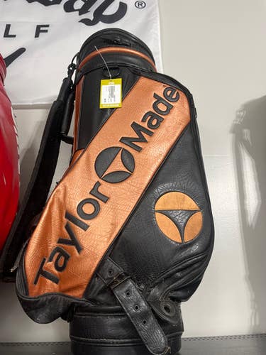 Used Taylormade STAFF BAG Mens Cart Bag Black 11307-S000256816