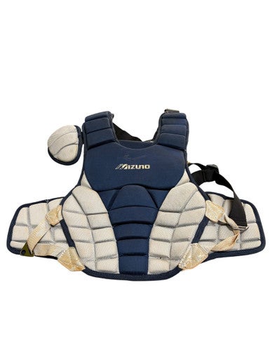 Used Mizuno DRYLITE YOUTH 14 Catchers Chest Protector Navy Blue Youth 11307-S000260110