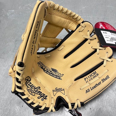 Used Rawlings PRODIGY BB/SB Glove RH Throw Brown 11 1/2" 11307-S000258434