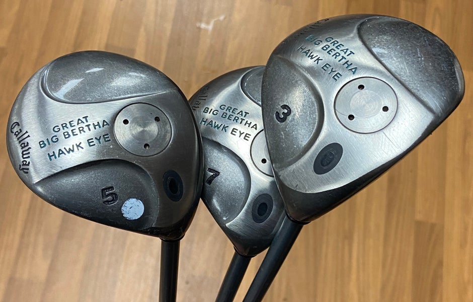 Callaway Great Big Bertha Hawkeye RH Fairway Woods Set of 3 (#3,5,7)