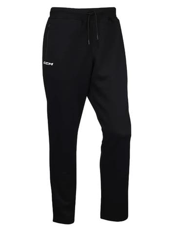NEW CCM Premium Tapered Fleece Pant, Black, Sr. Large