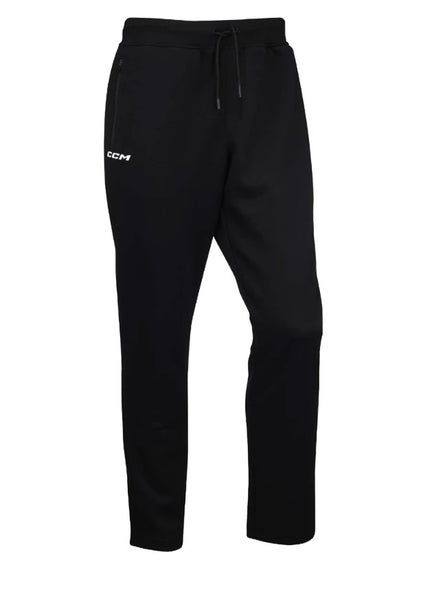 NEW CCM Premium Tapered Fleece Pant, Black, Sr. Large