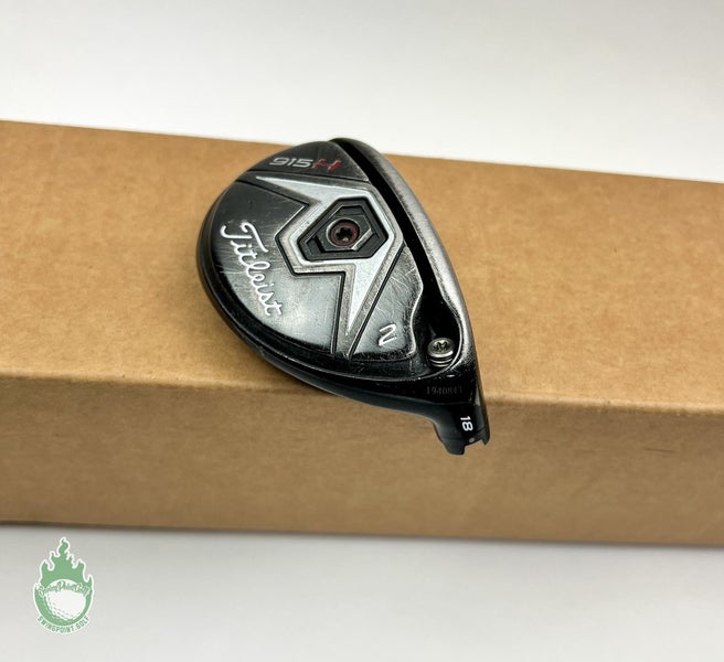 Used Right Handed Titleist Golf 915H 2 Hybrid 18* HEAD ONLY Golf Club