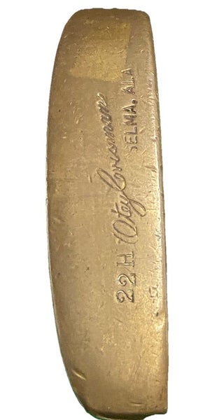 Otey Crisman 22H Brass Napa Blade Putter Selma ALA Hickory 35" RH Very Rare Club
