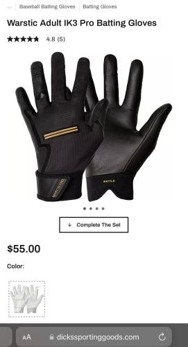 Warstic Adult IK3 Pro Batting Gloves