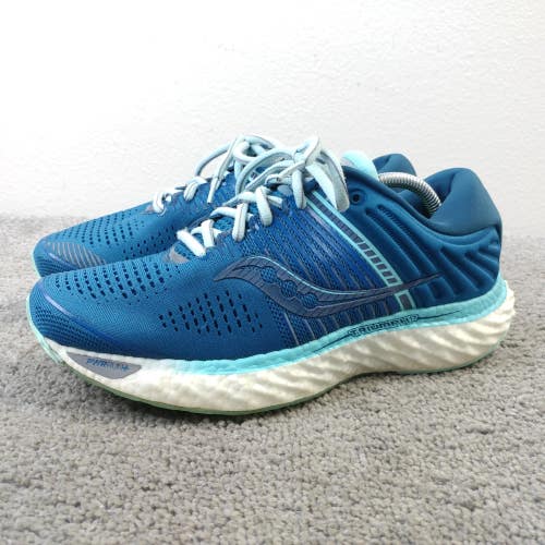 Saucony Triumph 17 Womens Size 8W Running Sneakers Blue Shoes