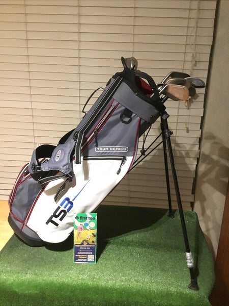 USKG Juniors TS3 V10 Full Set (3W, 4H, 5-PW-GW-SW) TS/57 & Stand Bag (READ)