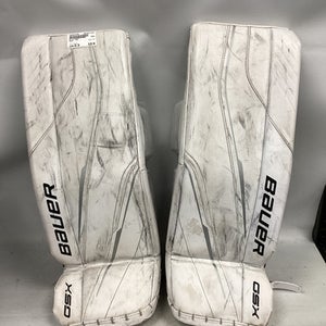 Used Bauer GSX Goalie Leg Pads Junior White 26" 11851-S000039796