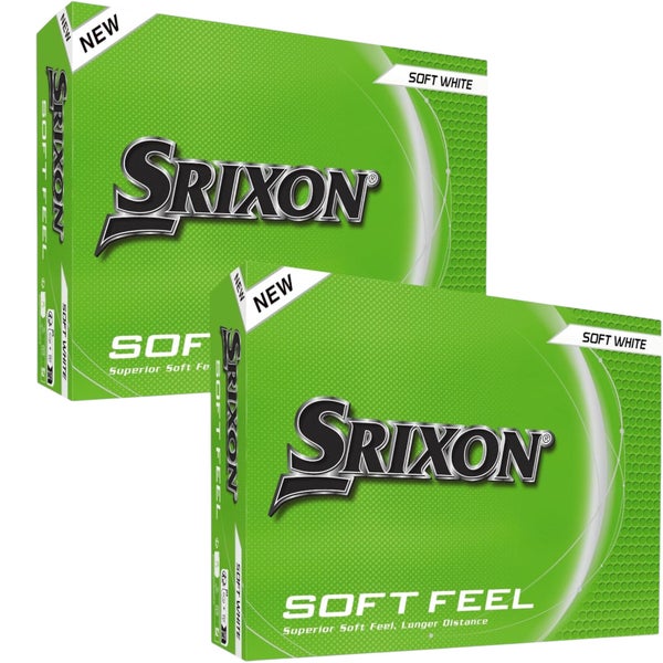 SRIXON SOFT FEEL 14 TWO DOZEN GOLF BALL PACK WHITE
