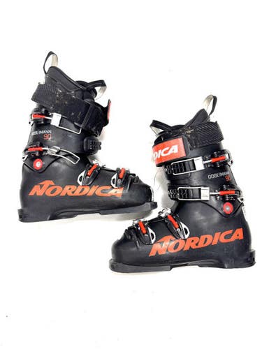 Used Nordica DOBERMAN 90 Mens DH Ski Boot Black 250 MP - M07 - W08 11860-S000300481