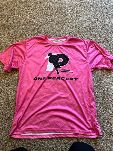 Pink One Percent showcase tee shirt - size LG