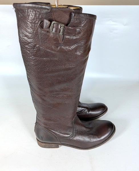 Frye 77007 Pippa Womens Tall Soft Brown Leather Knee High Riding Boots Size 8 B