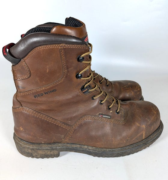 Red Wing 4438 Brown Leather Boots Classic Work Steel Toe Waterproof Size: 12EE
